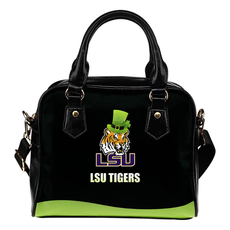 Logo Mix Up Hat St. Patrick's Day LSU Tigers Shoulder Handbags