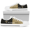 Cool Simple Design Vertical Stripes New Orleans Saints Low Top Shoes