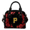 Valentine Rose With Thorns Pittsburgh Pirates Shoulder Handbags