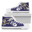 Straight Outta Baltimore Ravens High Top Shoes
