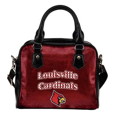 Love Icon Mix Louisville Cardinals Logo Meaningful Shoulder Handbags