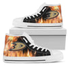 Fighting Like Fire Anaheim Ducks High Top Shoes