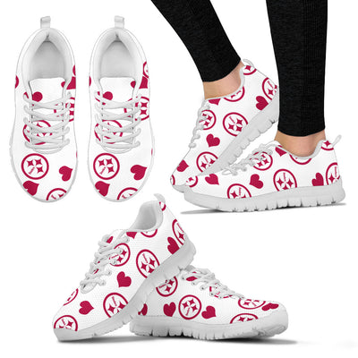 Sweeten Dreamy Love Pattern With Logo Pittsburgh Steelers Sneakers