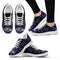 Tribal Flames Pattern Baltimore Ravens Sneakers