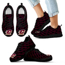 Marvelous Striped Stunning Logo Central Michigan Chippewas Sneakers
