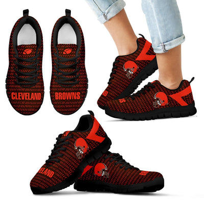 Pattern Logo Slide In Line Cleveland Browns Sneakers