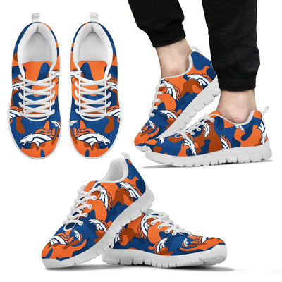 Denver Broncos Cotton Camouflage Fabric Military Solider Style Sneakers