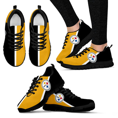 Dynamic Aparted Colours Beautiful Logo Pittsburgh Steelers Sneakers