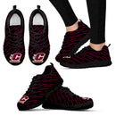 Marvelous Striped Stunning Logo Central Michigan Chippewas Sneakers