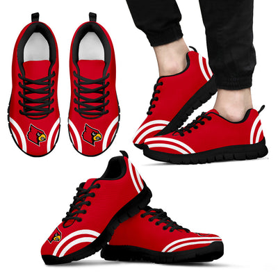 Lovely Curves Stunning Logo Icon Louisville Cardinals Sneakers