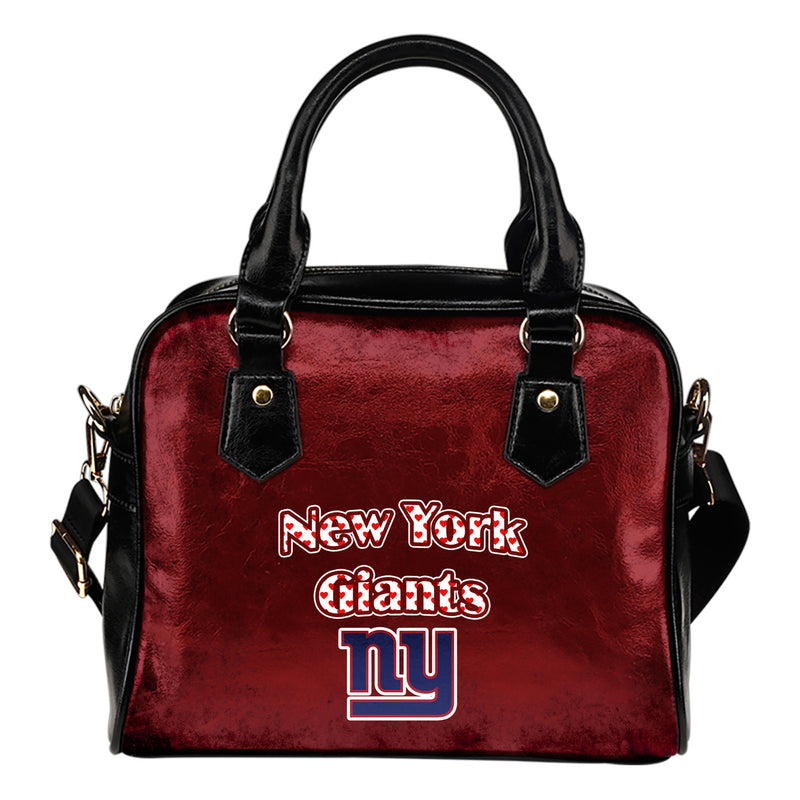 Love Icon Mix New York Giants Logo Meaningful Shoulder Handbags