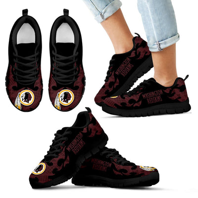 Tribal Flames Pattern Washington Redskins Sneakers