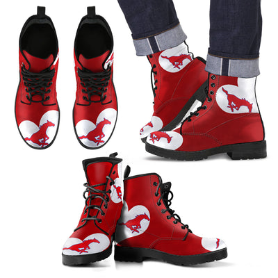 Enormous Lovely Hearts With SMU Mustangs Boots