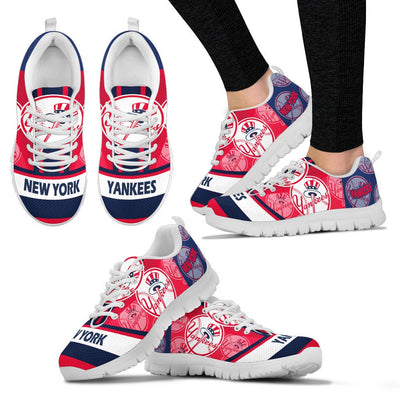 Three Impressing Point Of Logo New York Yankees Sneakers