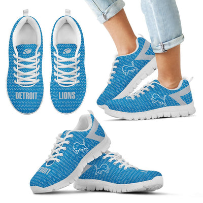 Pattern Logo Slide In Line Detroit Lions Sneakers