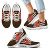 Vertical Two Line Mixed Helmet Cleveland Browns Sneakers