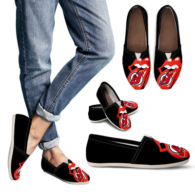Hot Sexy Lip Valentine Romantic Logo New Jersey Devils Casual Shoes
