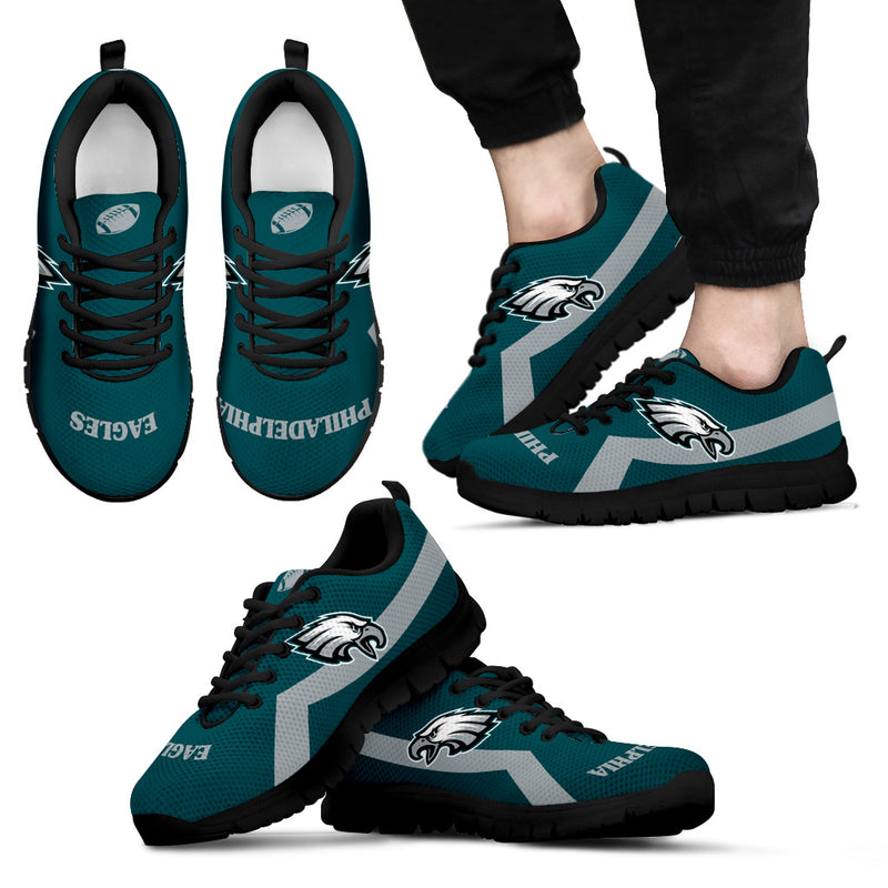 Philadelphia Eagles Line Logo Sneakers