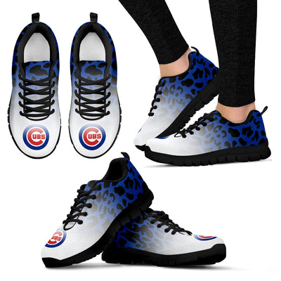 Leopard Pattern Awesome Chicago Cubs Sneakers