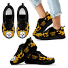 Tribal Flames Pattern Pittsburgh Steelers Sneakers