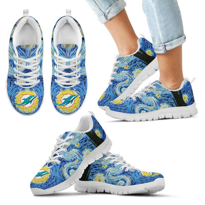 Sky Style Art Nigh Exciting Miami Dolphins Sneakers