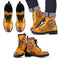 Golden Peace Hand Crafted Logo New Jersey Devils Leather Boots