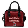 Love Icon Mix Ball State Cardinals Logo Meaningful Shoulder Handbags