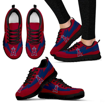 Three Amazing Good Line Charming Logo Los Angeles Angels Sneakers