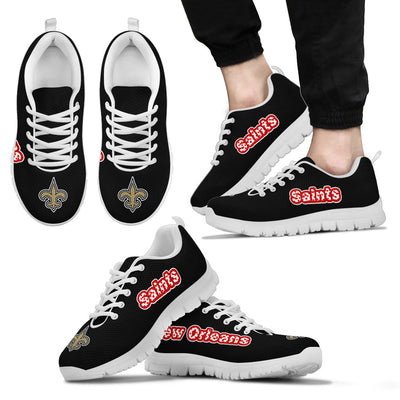 Magnificent New Orleans Saints Amazing Logo Sneakers