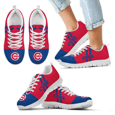 Line Stripe Logo Bottom Chicago Cubs Sneakers