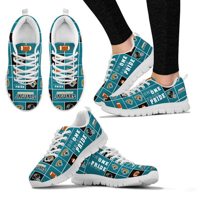 Colorful Pride Flag Jacksonville Jaguars Sneakers