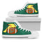 Pikachu Laying On Ball South Florida Bulls High Top Shoes