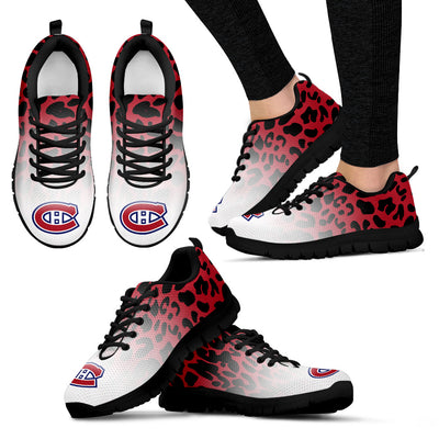 Perfect Montreal Canadiens Sneakers Leopard Pattern Awesome