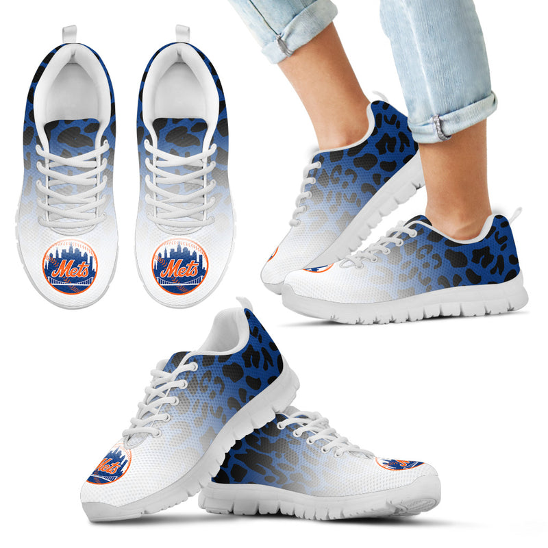 Leopard Pattern Awesome New York Mets Sneakers
