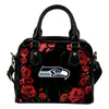 Valentine Rose With Thorns San Francisco 49ers Shoulder Handbags