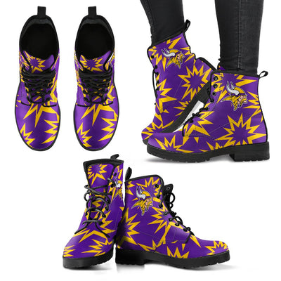 Dizzy Motion Logo Minnesota Vikings Boots