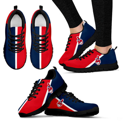 Dynamic Aparted Colours Beautiful Logo Cleveland Indians Sneakers