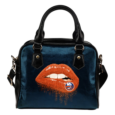 Beautiful Lips Elegant Logo New York Islanders Shoulder Handbags