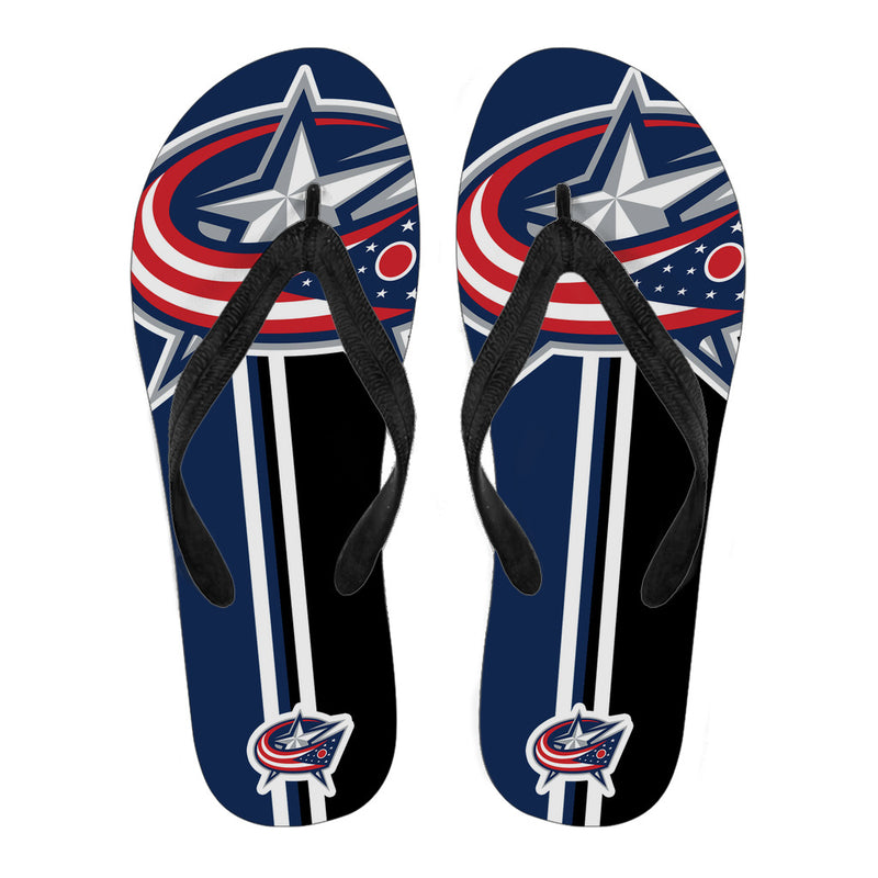 Great Columbus Blue Jackets Fan Gift Two Main Colors Flip Flops