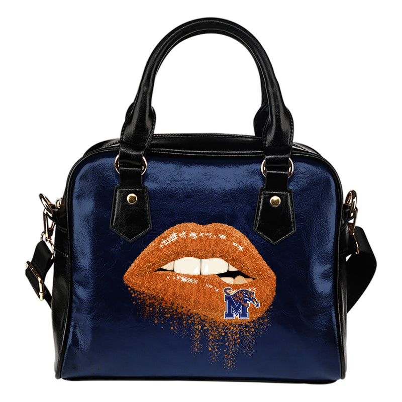 Beautiful Lips Elegant Logo Memphis Tigers Shoulder Handbags
