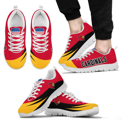 Awesome Gift Logo Louisville Cardinals Sneakers