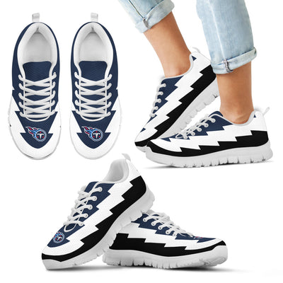 Jagged Saws Creative Draw Tennessee Titans Sneakers
