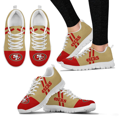 Line Stripe Logo Bottom San Francisco 49ers Sneakers