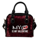 My Perfectly Valentine Fashion Carolina Hurricanes Shoulder Handbags