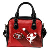 Superior Cupid Love Delightful San Francisco 49ers Shoulder Handbags