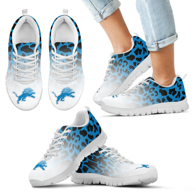 Leopard Pattern Awesome Detroit Lions Sneakers