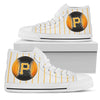 Straight Line With Deep Circle Pittsburgh Pirates High Top Shoes