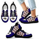 Great Football Love Frame Baltimore Ravens Sneakers