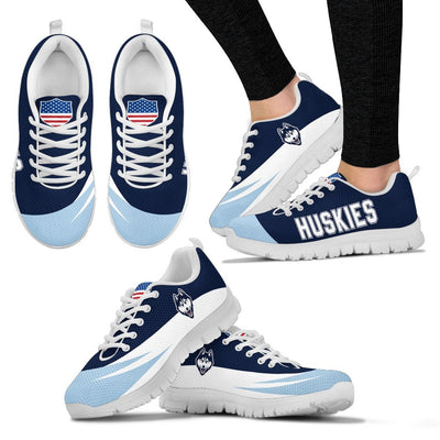 Awesome Gift Logo Connecticut Huskies Sneakers