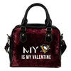 My Perfectly Valentine Fashion Pittsburgh Penguins Shoulder Handbags